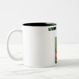 Leben im wahren Leben - Niedliches Design der blau Zweifarbige Tasse