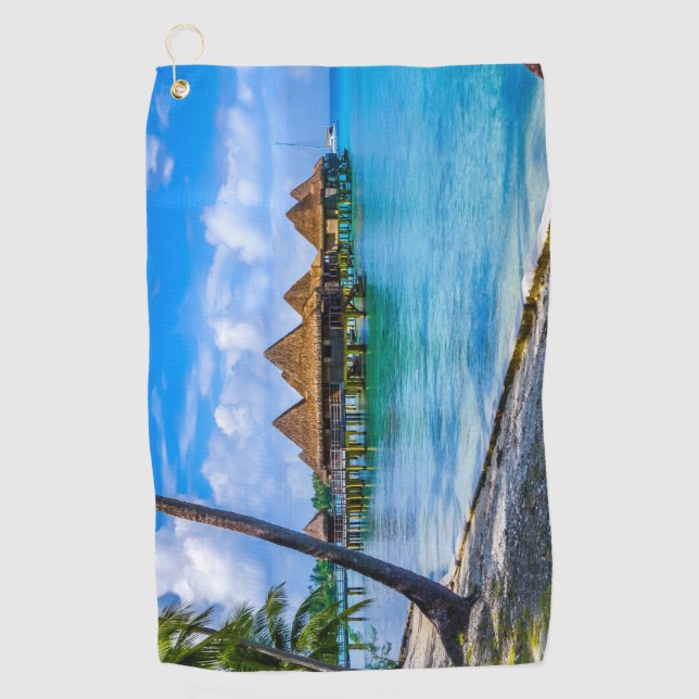 Leben im Wasser Golfhandtuch (Vorderseite)