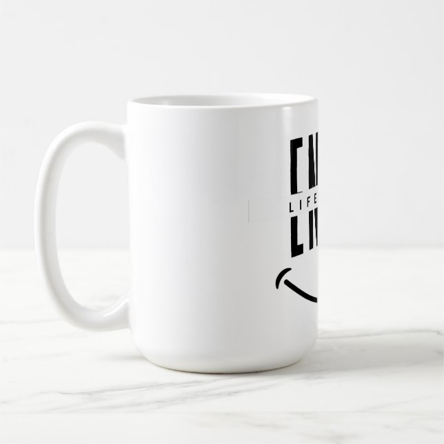 Leben immer genießen kaffeetasse (Links)