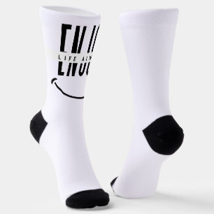 Leben immer genießen socken