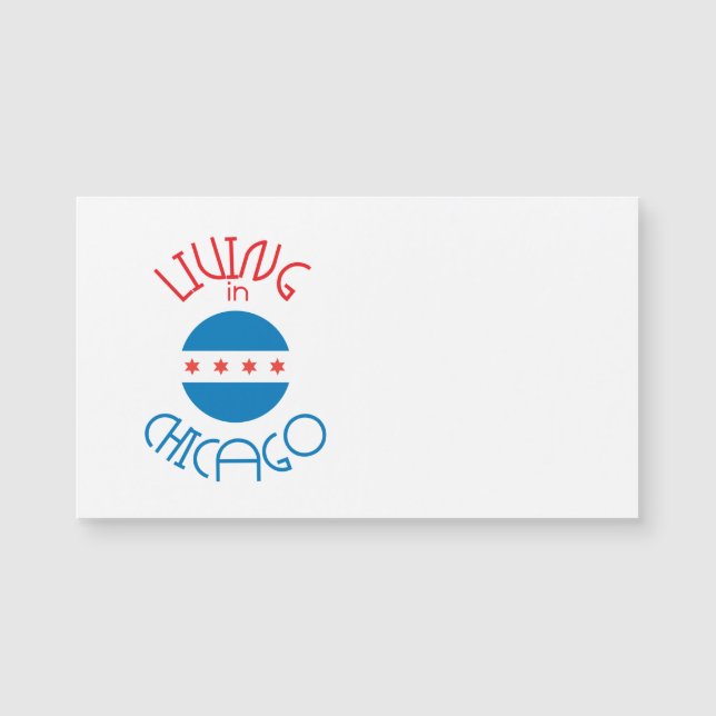Leben in Chicago Magnetkarte (Vorderseite)