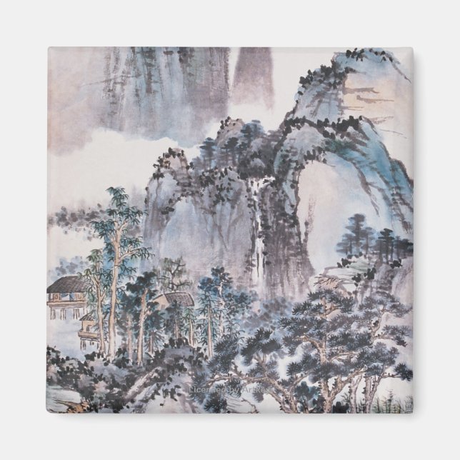 Leben in den Bergen Magnet (Vorne)