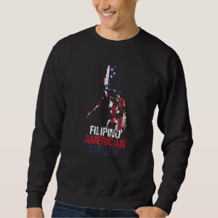 Leben in den USA Philippinen halb amerikanischer p Sweatshirt