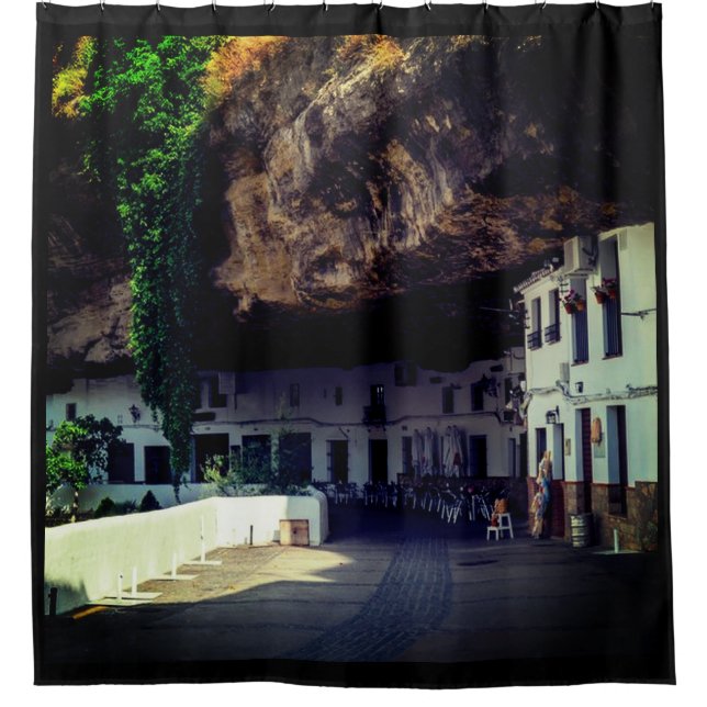 LEBEN IN DER BERGE DUSCHVORHANG (Vorderseite)