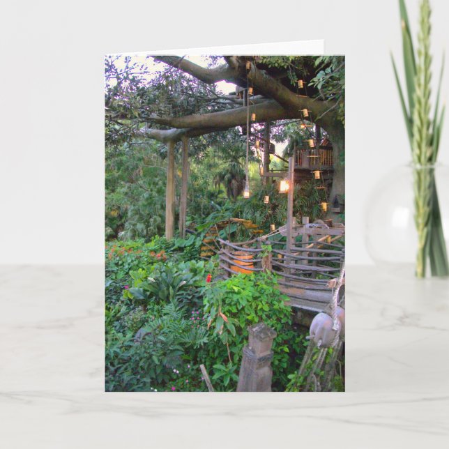 Leben in der Blankokarte Bäume Karte (Vorderseite)