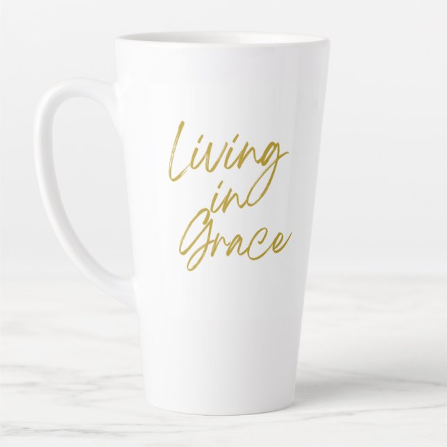 Leben in der Grace Tall Latte-Tasse Milchtasse (Links)