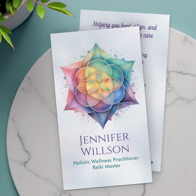 Leben in der Lotus-Blume Visitenkarte (Von Creator hochgeladen)