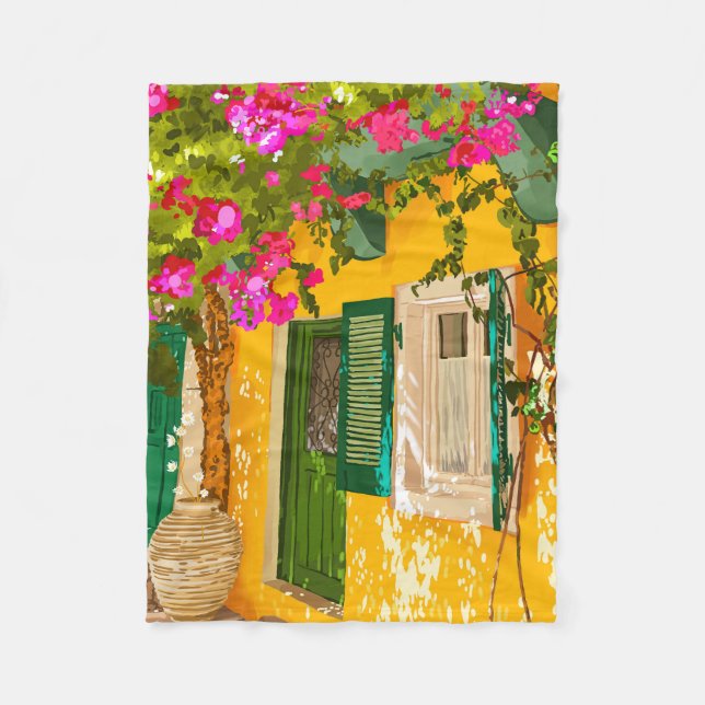 Leben in der Sonne Fleecedecke (Vorderseite)