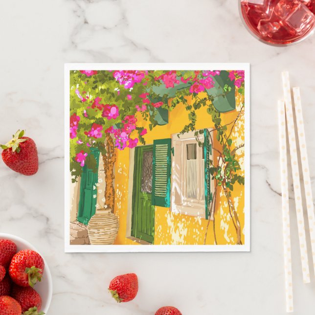 Leben in der Sonne Serviette (Beispiel)