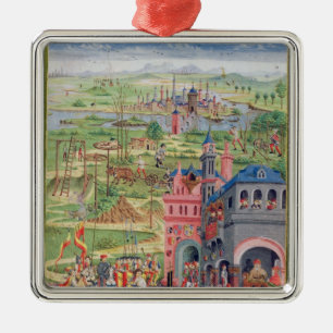Leben in der Stadt und Leben im Land Silbernes Ornament