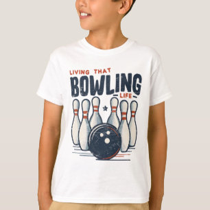 Leben in diesem Bowling T-Shirt
