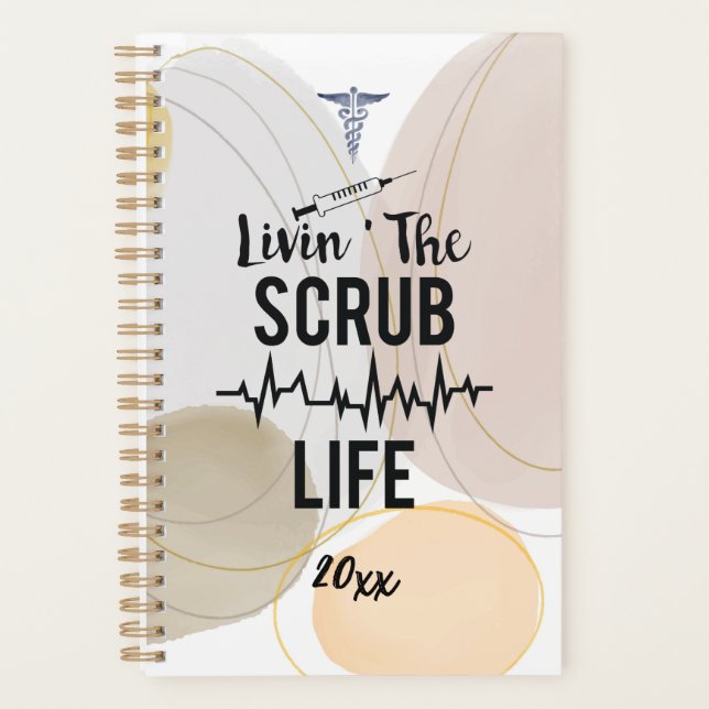 Leben in diesem Scrub Leben Moderne Abstrakte Kran Planer (Vorderseite)