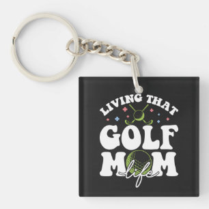Leben in dieser Mama, Sport Golf liebende Mama Schlüsselanhänger