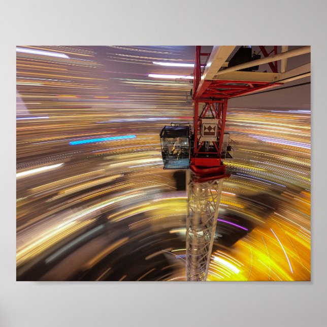 Leben in einem Turmkran Poster (Vorne)