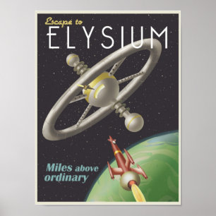 Leben in einer Raumstation Poster