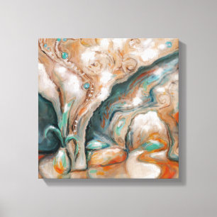 Leben in einer strahlenden Zukunft Leinwanddruck