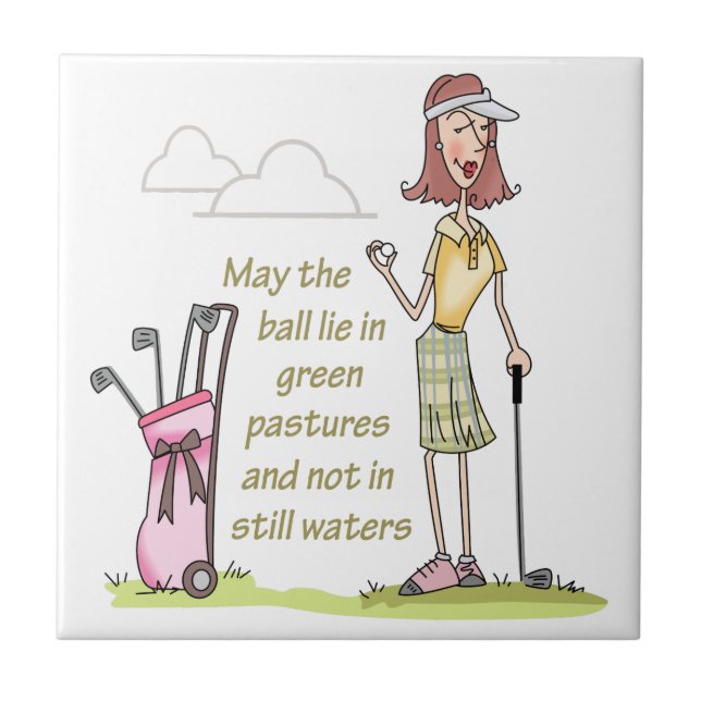 Leben in grünen Weiden Fliese (Vorderseite)