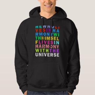 Leben in Harmonie Trust Universe Rainbow Stoicism  Hoodie