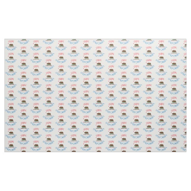 Leben in Kalifornien Stoff (Yard (91,4 cm))