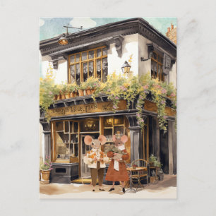 Leben in Mäuse Stadt - Kindheit Freunde Postkarte