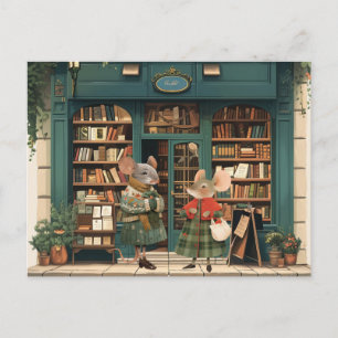 Leben in Mäuse Stadt - Tante Tiff & Mrs. Blume Postkarte