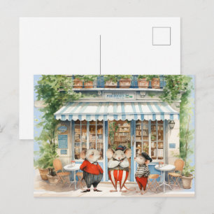 Leben in Mäuslingen - Nach Kaffeeklatsch Postkarte