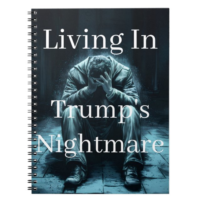 Leben in Trumps Albtraum-Notizbuch Notizblock (Vorderseite)