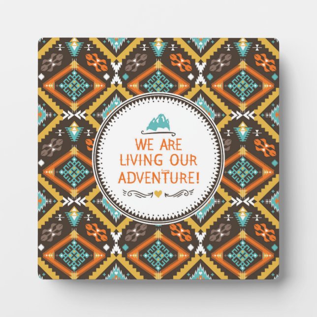 Leben in unserem Abenteuer Fotoplatte (Vorderseite)