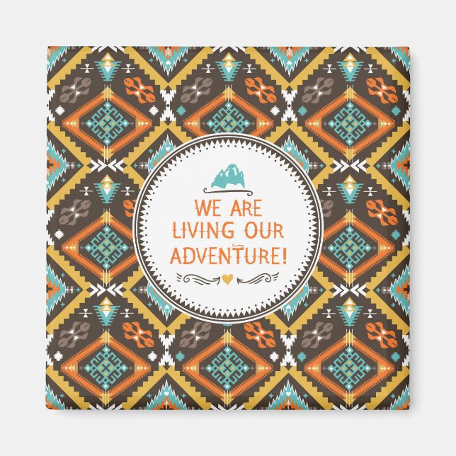 Leben in unserem Abenteuer Magnet (Vorne)