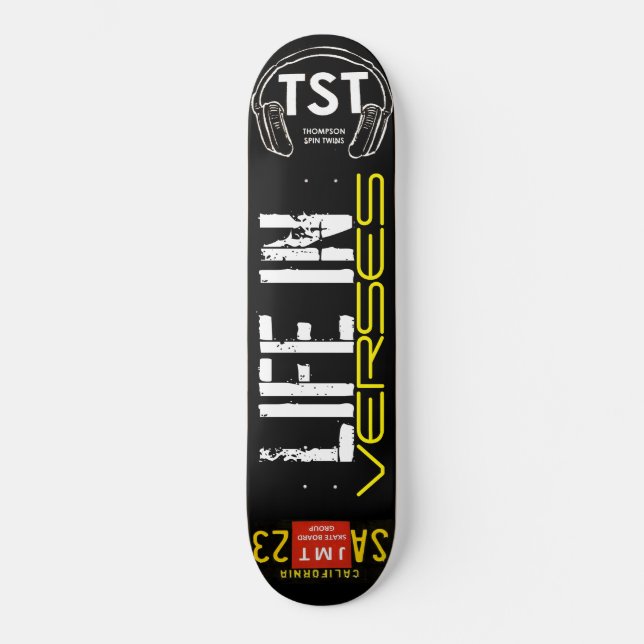 LEBEN IN VERSEN Skateboard (Vorderseite)