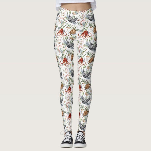 Leben in voller Blüte Leggings (Vorderseite)