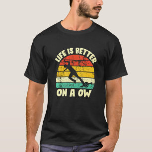 Leben ist besser ein Rad Elektro-Skateboard Float T-Shirt