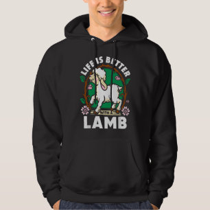 Leben Ist Besser Lamm Liebhaber Farm Bauern Leben  Hoodie
