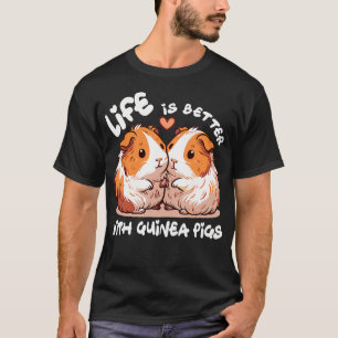Leben ist besser mit Meerschweinchen Farmerin Land T-Shirt