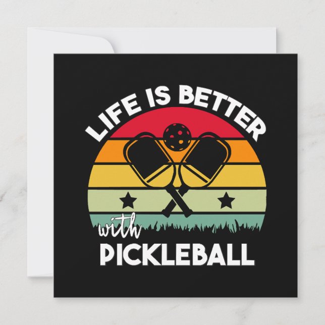 Leben ist besser mit Pickleball (Vorderseite)