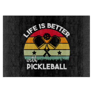 Leben ist besser mit Pickleball Schneidebrett