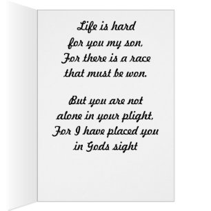 LEBEN IST HARTE SON-Karte