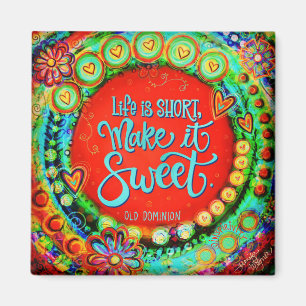 "Leben ist Kurz" Inspirivity Magnet
