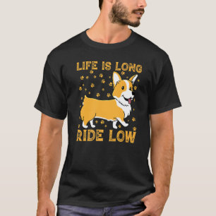 Leben Ist Lange Fahrt Niedriger Corgi Premium T-Shirt