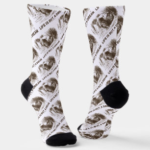Leben ist nur ein Traum-Wunderland-Roter König sch Socken