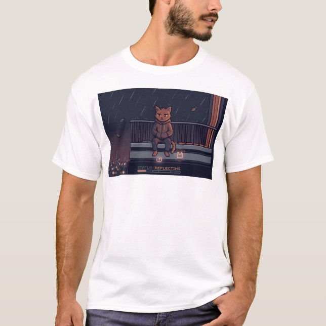 Leben ist Schwer-Modus – Speicherpunkt T-Shirt (Vorderseite)