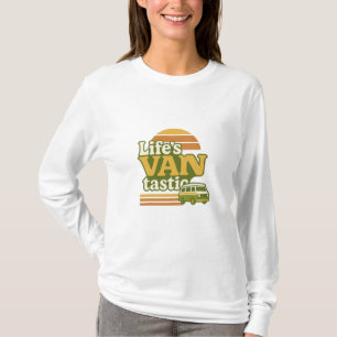Leben ist VANtastisch Retro 70er Jahre Van Grafik T-Shirt