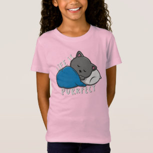Leben ist Zweck - Schlafkatze T-Shirt
