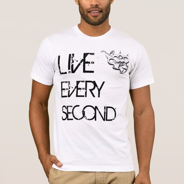LEBEN JEDE SEKUNDE T-Shirt (Vorderseite)