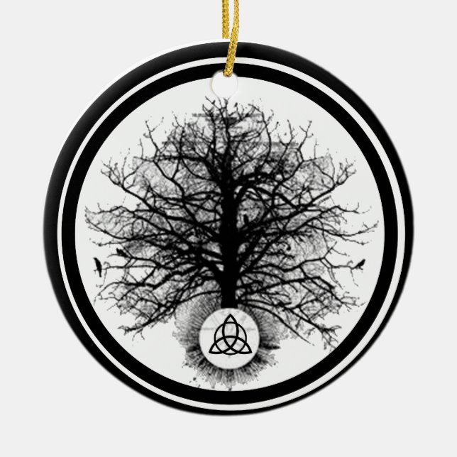 Leben Keramik Ornament (Vorne)