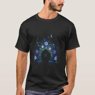 Leben Kleines Haus Blumen Botanischer Garten Pflan T-Shirt