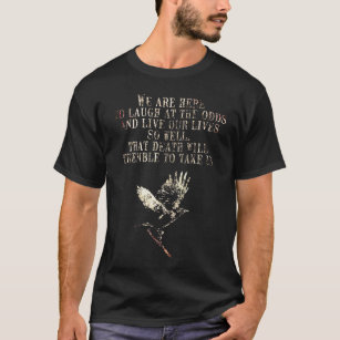Leben lachen bei Tod phantastischer Rabe T-Shirt