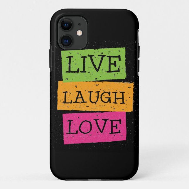 Leben Lachen-Liebe 2 Case-Mate iPhone Hülle (Rückseite)
