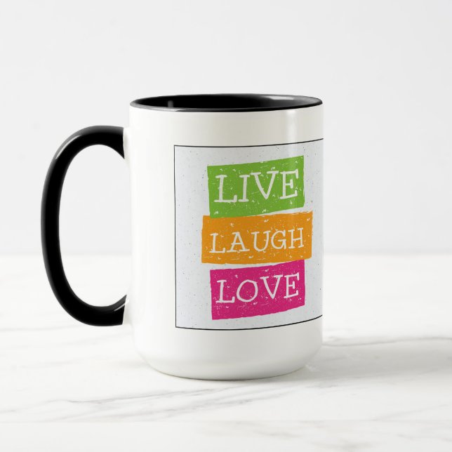 Leben Lachen-Liebe 2 Tasse (Links)
