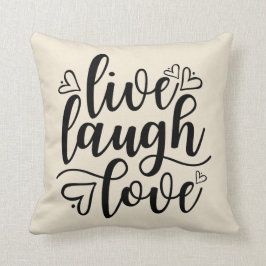 Leben Lachen-Liebe Kissen